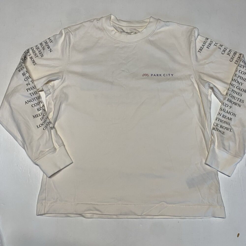Abercrombie & Fitch Long-Sleeve Premium Heavyweight Breckenridge Graphic Tee S